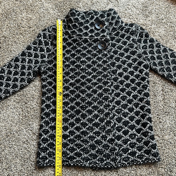 Krimson Klover Midnight Sun Button Cardigan in BLACK AND WHITE. Size Small - Picture 10 of 10